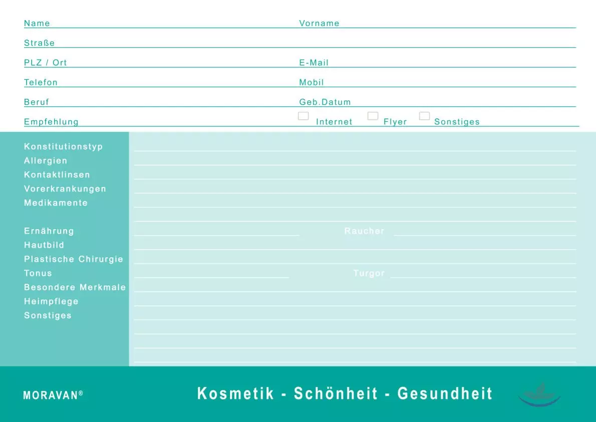 Kundenkarteikarten 