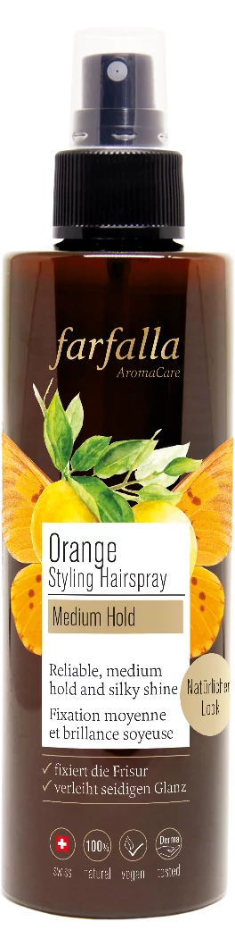 Orange Haarspray 