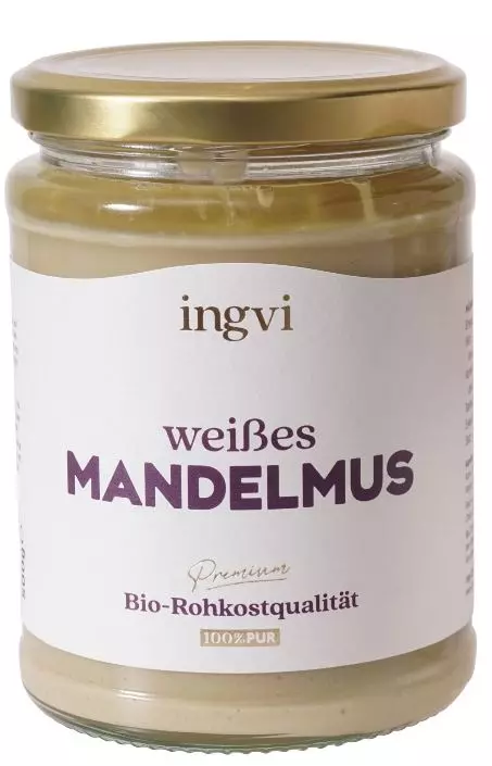 BIO Mandelmus weiß roh