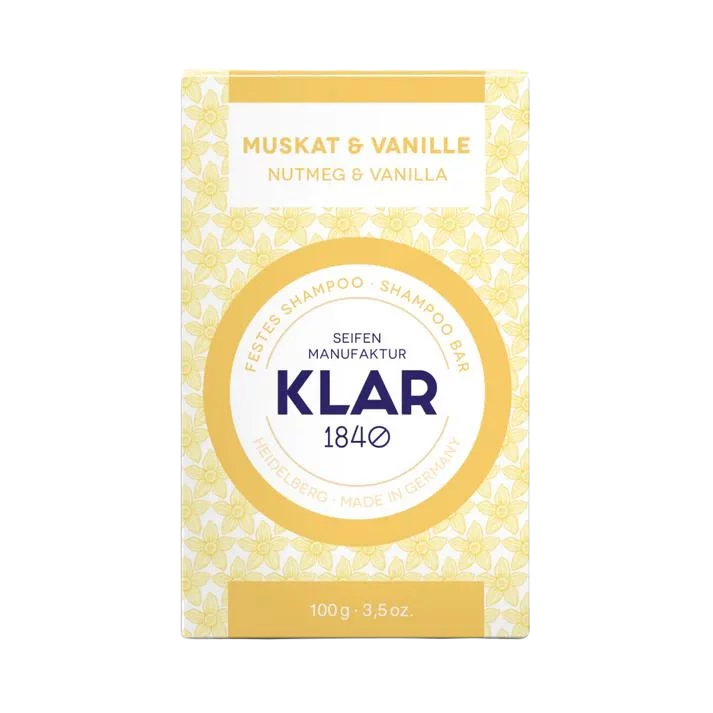 Klar´s festes Shampoo Muskat & Vanille 