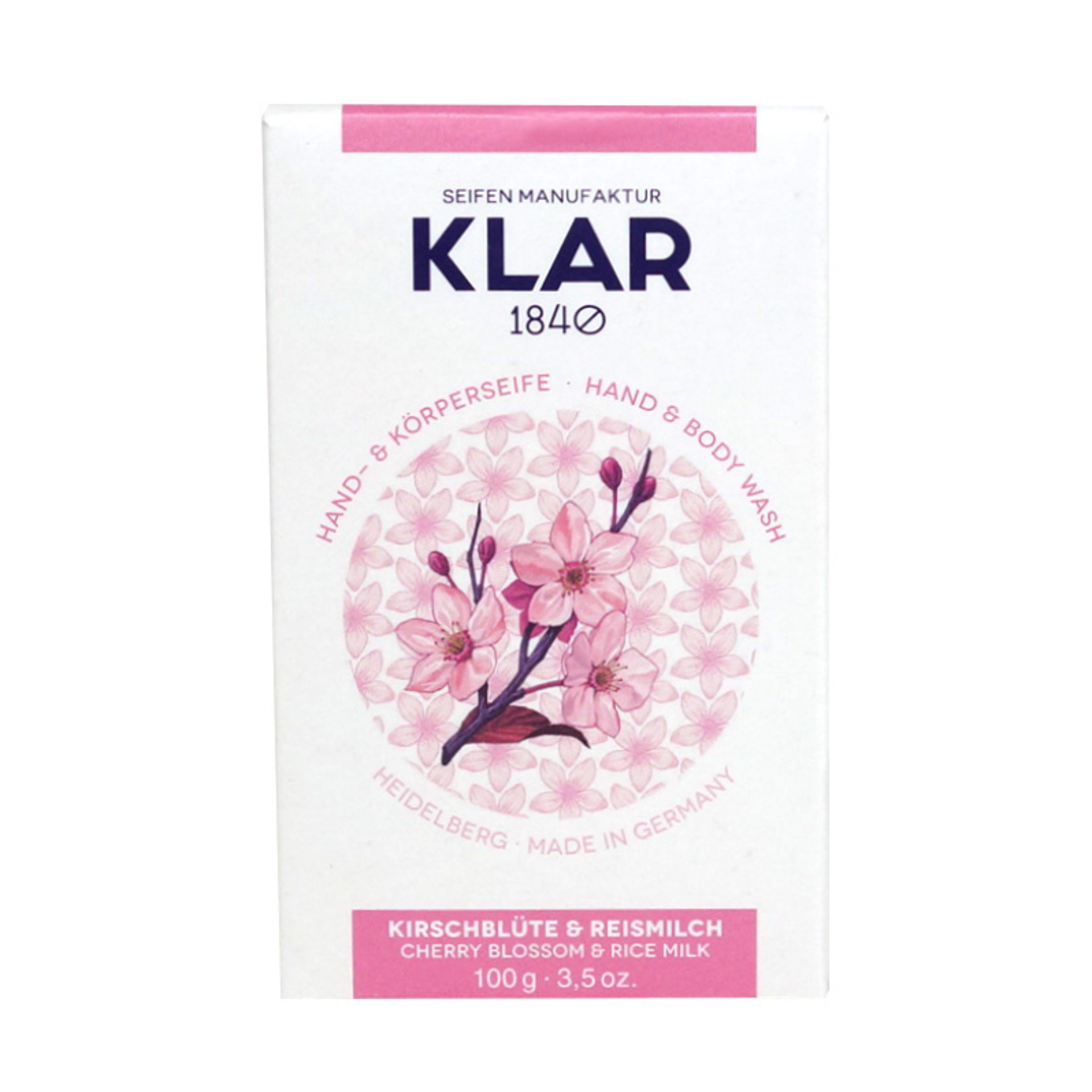 Klar´s Kirschblüten & Reismilchseife 