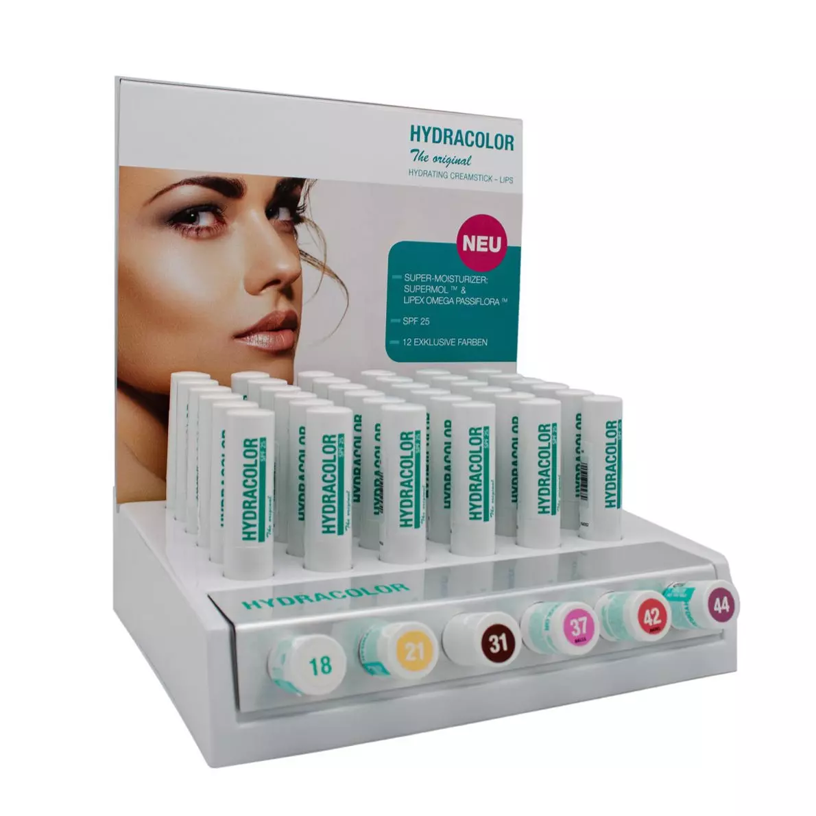 Display Hydracolor Set 1 (je 6x 9518,9522,9531,9537,9542,9544+Tester) - VK 6,20€/St.+