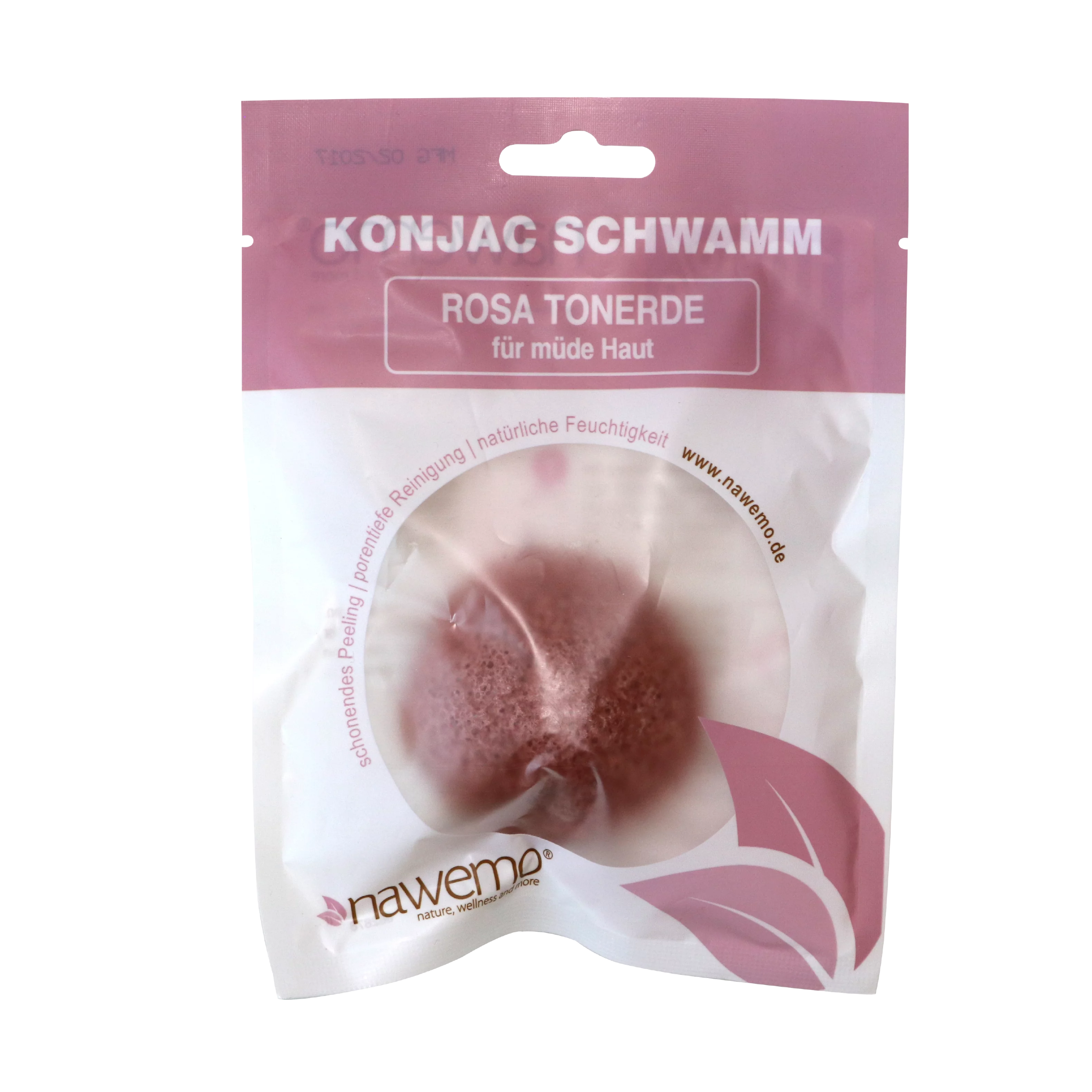 Konjac Schwamm Rosa Tonerde 