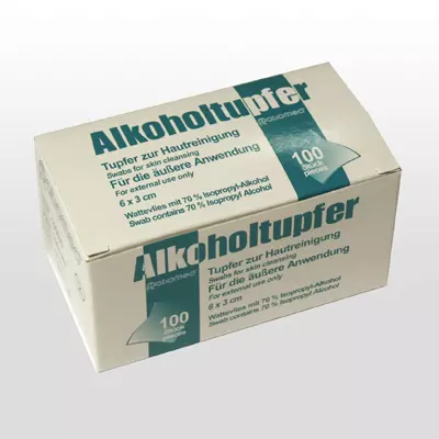 Alkoholtupfer 6x3cm