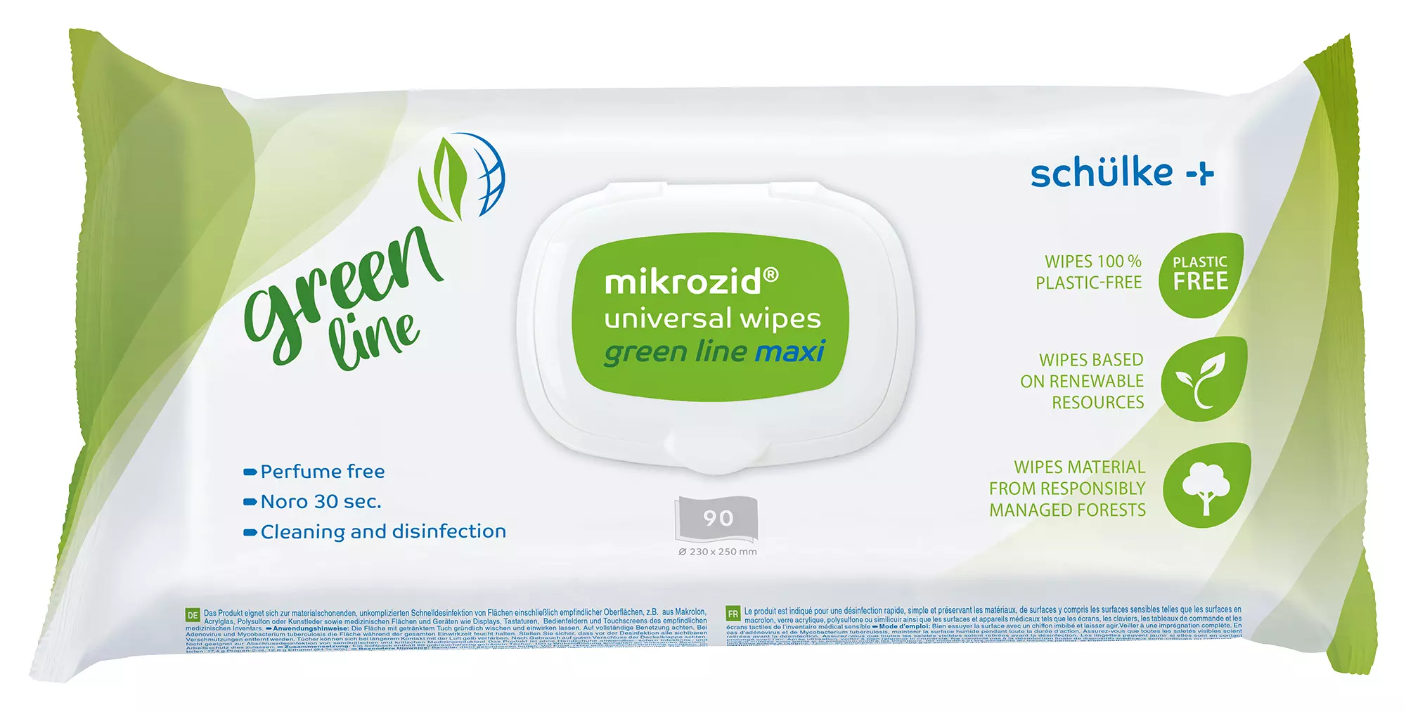 Mikrozid universal wipes green line